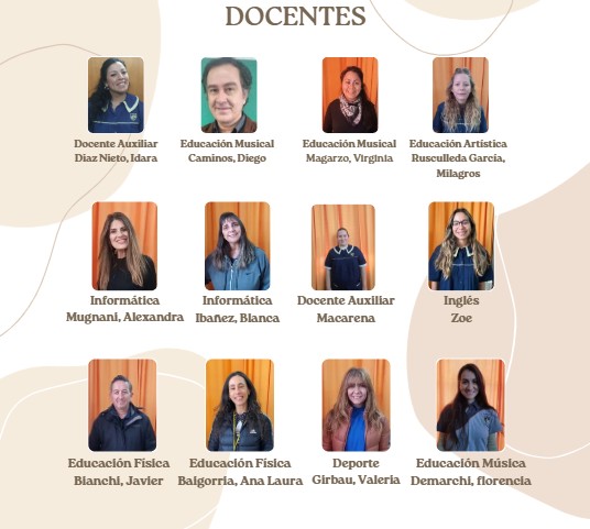 Docentes de materias especiales